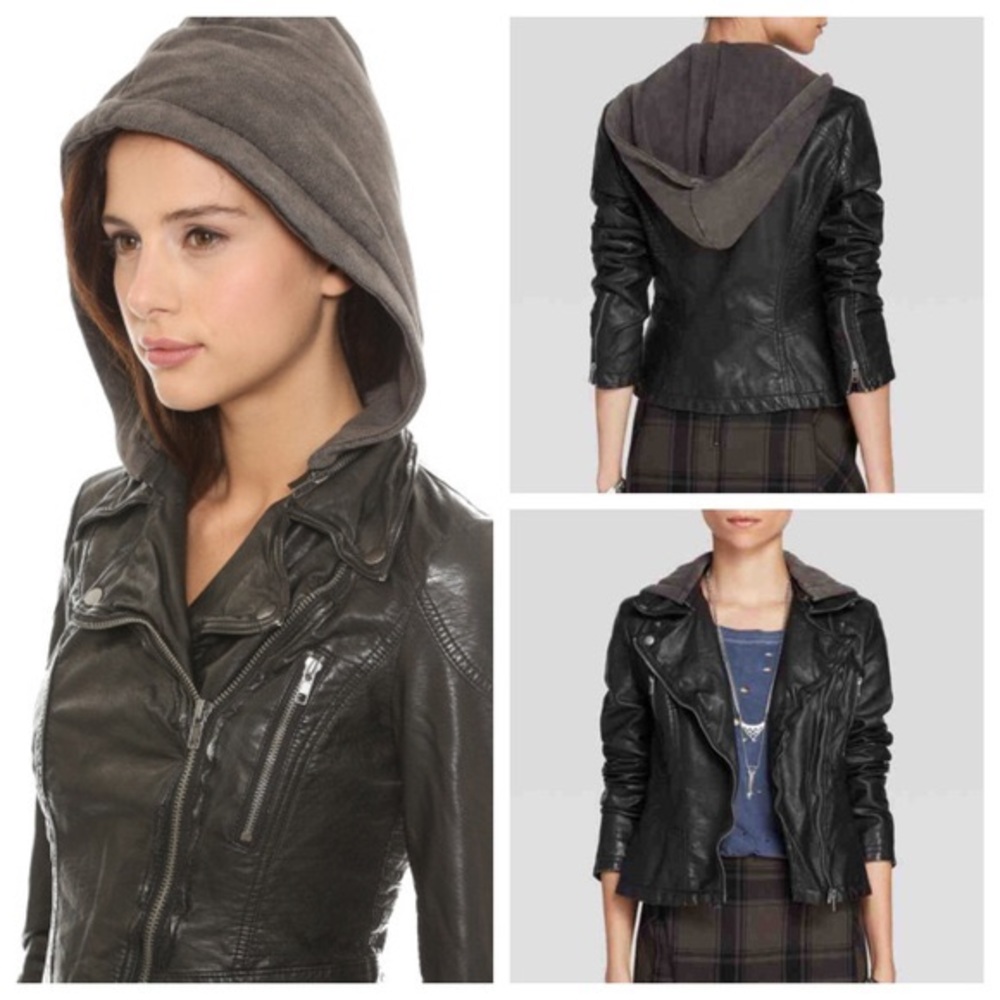 Free People Vegan Leather Jacket